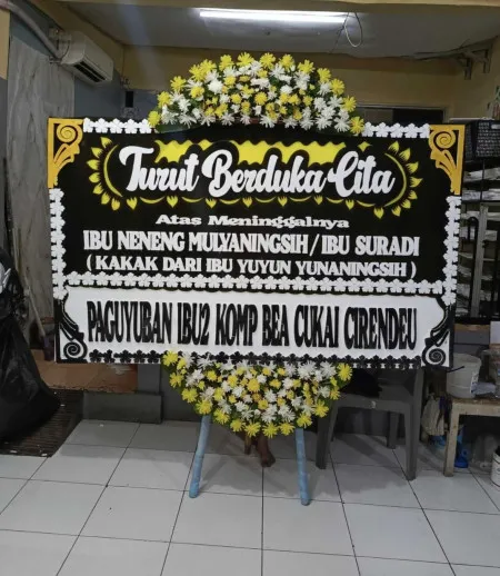 Papan Bunga Duka Lengkong Gudang